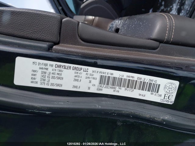 1C4RJFJG5EC408082 Jeep Grand Cherokee Summit