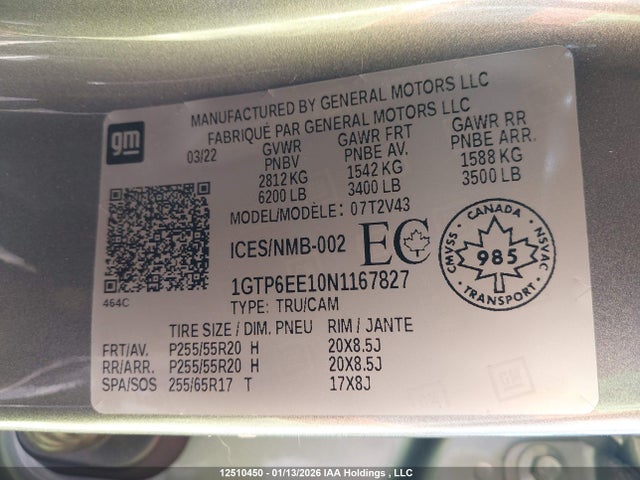 1GTP6EE10N1167827 GMC Canyon Denali