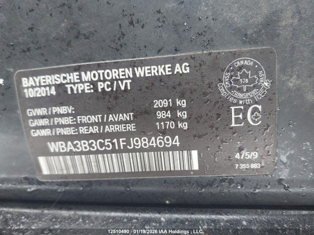 WBA3B3C51FJ984694 BMW 328i Xdrive