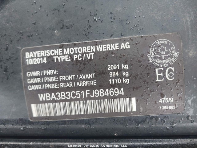 WBA3B3C51FJ984694 BMW 328i Xdrive