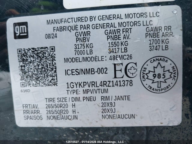1GYKPVRL4RZ141378 Cadillac Lyriq Sport 2 Rwd