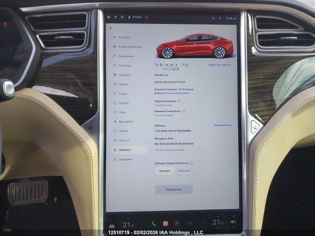 5YJSA1H25FFP73333 Tesla Model S 85d