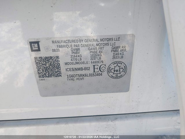 1G6DT5RK6L0153404 Cadillac Ct5 Premium Luxury
