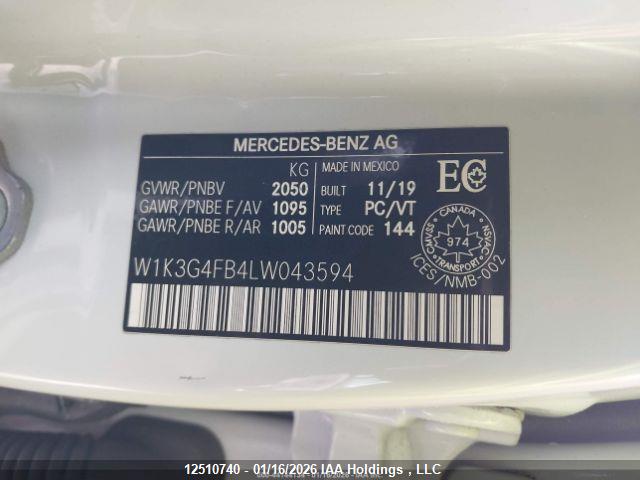 W1K3G4FB4LW043594 Mercedes-Benz A 220 4mtic