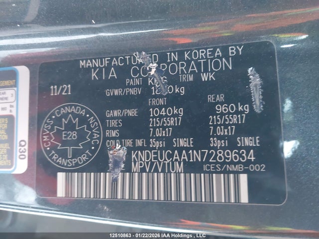 KIA SELTOS EX 2022 KNDEUCAA1N7289634 Image 18