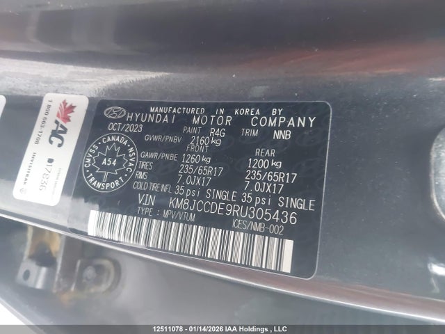 KM8JCCDE9RU305436 Hyundai Tucson Trend Awd