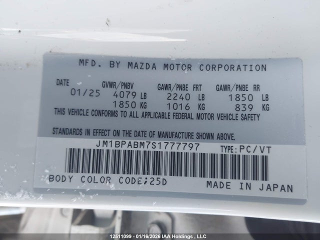 Mazda 3 Select Sport 2025 JM1BPABM7S1777797 Image 18