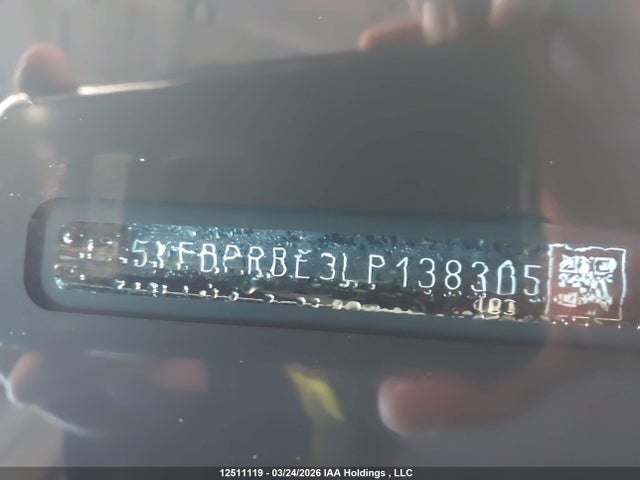 Aukcja sprzedaży 2020 Toyota Corolla Le, vin: 5YFBPRBE3LP138305, numer aukcji: 12511119