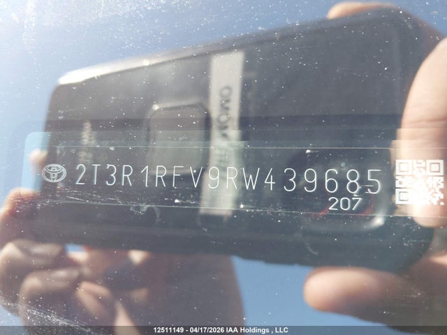 2024 Toyota Rav4 მანქანა იყიდება აუქციონზე, vin: 2T3R1RFV9RW439685, აუქციონის ნომერი: 12511149