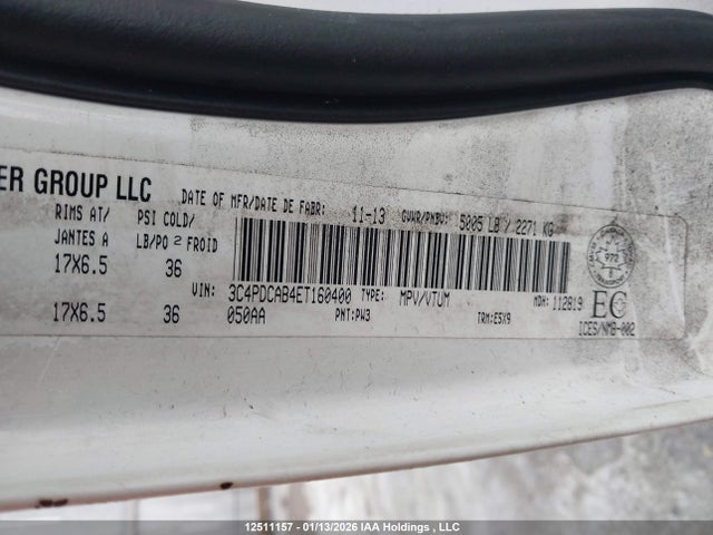 Dodge JOURNEY SE 2014 3C4PDCAB4ET160400 Image 9