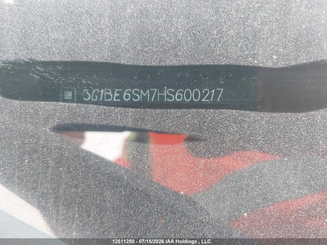 3G1BE6SM7HS600217 Chevrolet Cruze Lt Auto