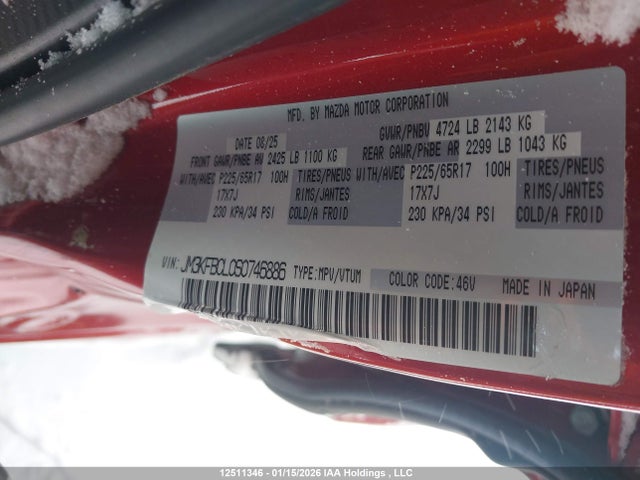 Mazda Cx-5 Gs/kuro 2025 JM3KFBCL0S0746886 Image 9
