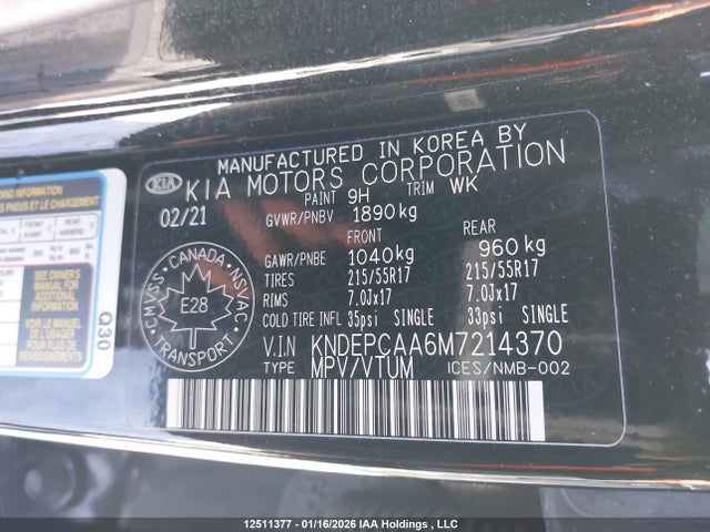KNDEPCAA6M7214370 KIA Seltos