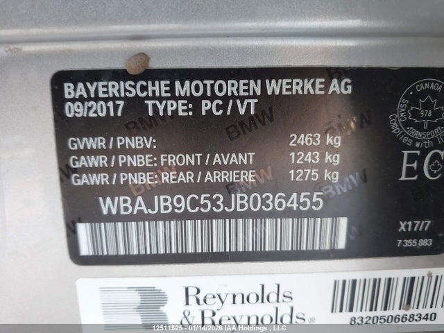 WBAJB9C53JB036455 BMW M550xi