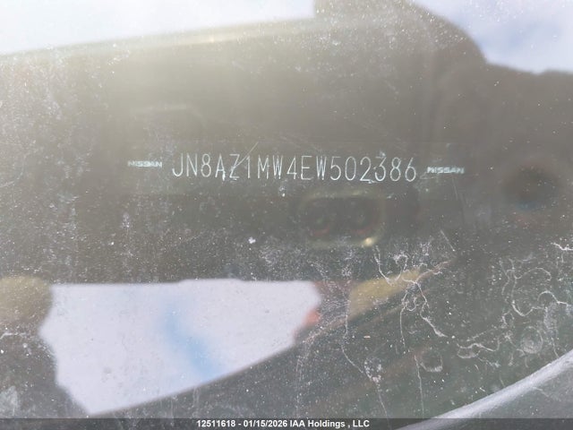 12511618 :رقم المزاد ، JN8AZ1MW4EW502386 vin ، 2014 Nissan Murano Platinum/s/sl/sv مزاد بيع