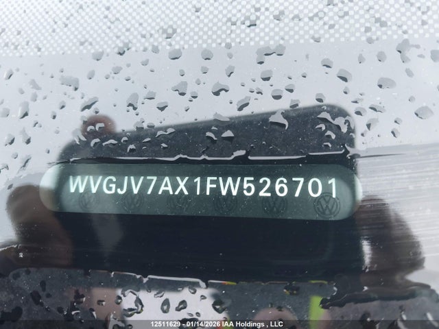 WVGJV7AX1FW526701 Volkswagen Tiguan Comfortline/highline/special Edition/trendline