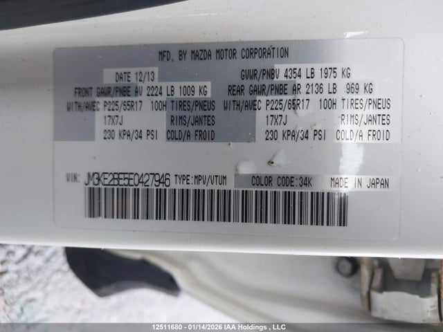 JM3KE2BE5E0427946 Mazda Cx-5 Gx
