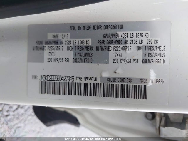 JM3KE2BE5E0427946 Mazda Cx-5 Gx