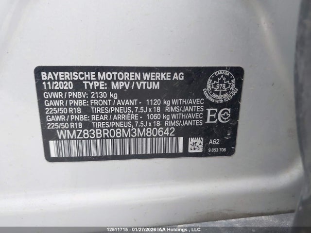 WMZ83BR08M3M80642 Mini Countryman Cooper S
