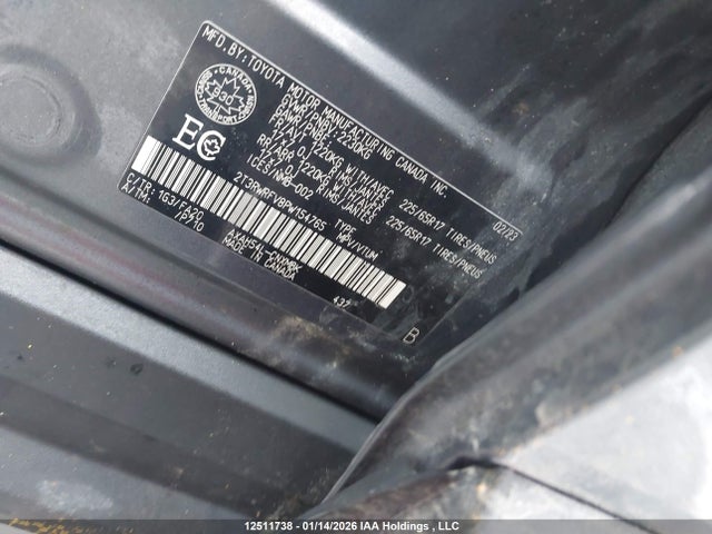 2023 Toyota Rav4 მანქანა იყიდება აუქციონზე, vin: 2T3RWRFV8PW154765, აუქციონის ნომერი: 12511738