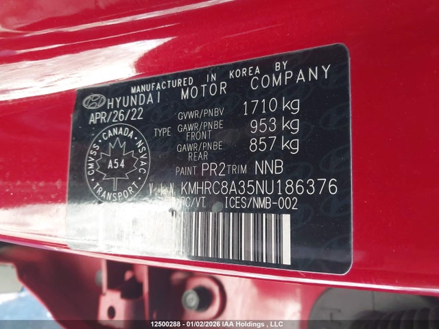 Hyundai Venue Ultimate With Black Interior 2022 KMHRC8A35NU186376 Image 9