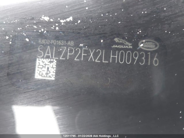 SALZP2FX2LH009316 Land Rover Range Rover Evoque P250 Se