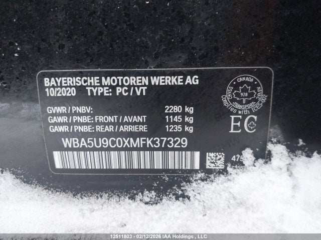 WBA5U9C0XMFK37329 BMW M340i Xdrive