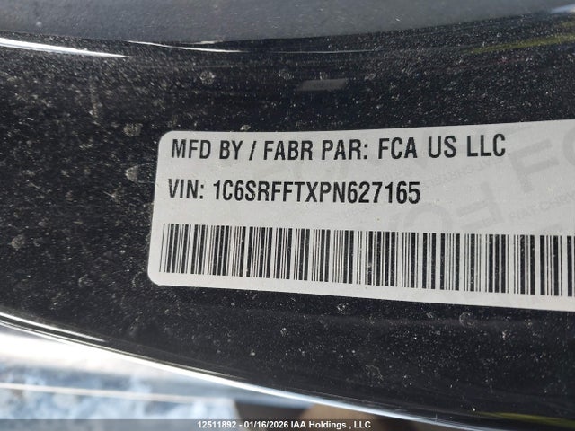 12511892 :رقم المزاد ، 1C6SRFFTXPN627165 vin ، 2023 Ram 1500 Big Horn مزاد بيع