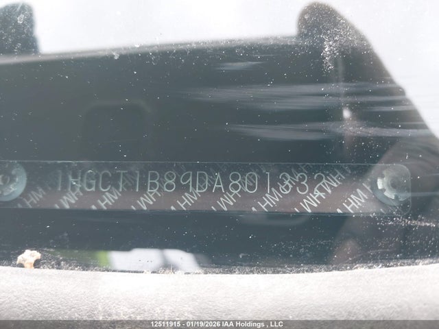 2013 Honda Accord Exl მანქანა იყიდება აუქციონზე, vin: 1HGCT1B89DA801332, აუქციონის ნომერი: 12511915
