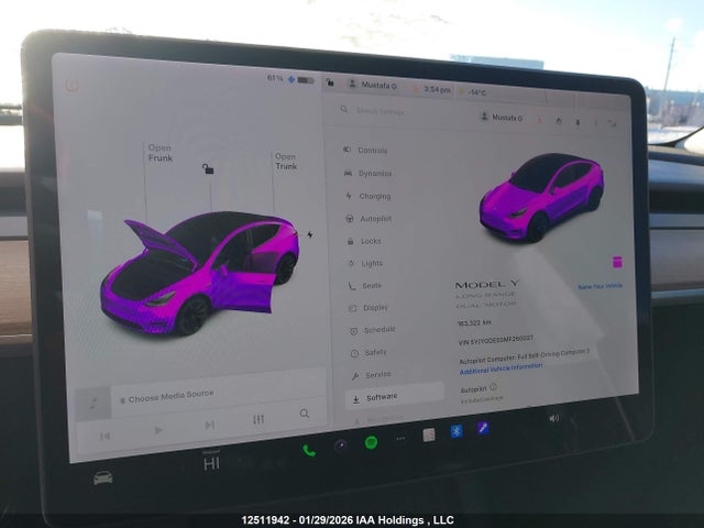 5YJYGDEE0MF260027 Tesla Model Y Long Range
