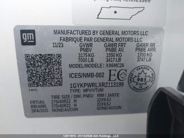 1GYKPWRLXRZ113199 Cadillac Lyriq