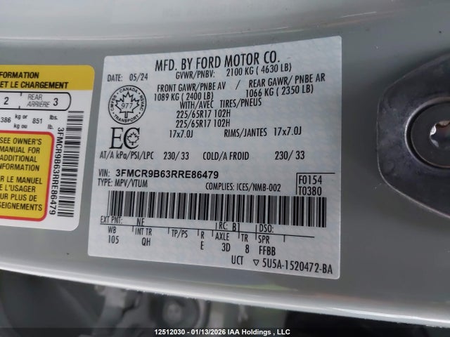 3FMCR9B63RRE86479 Ford Bronco Sport Big Bend