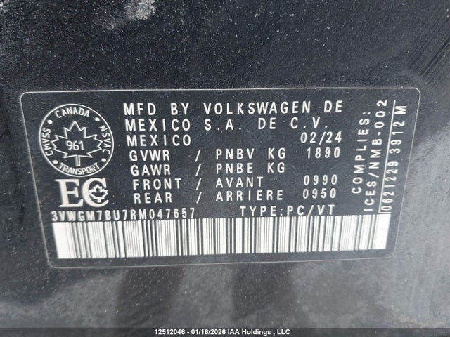 Volkswagen Jetta 2024 3VWGM7BU7RM047657 Image 18