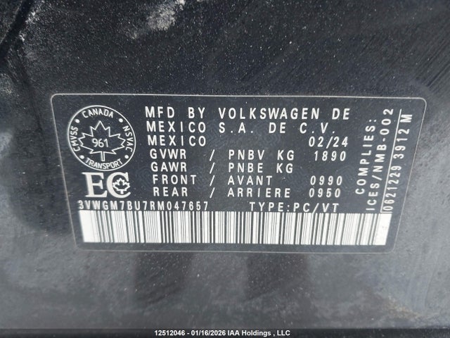 Volkswagen Jetta 2024 3VWGM7BU7RM047657 Image 9
