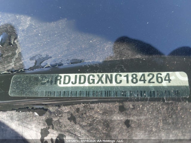1C4RDJDGXNC184264 Dodge DURANGO GT
