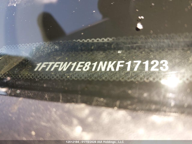 1FTFW1E81NKF17123 Ford F150 Supercrew