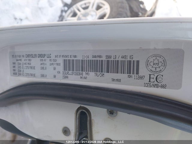 3C6UR5JJ5FG563648 RAM 2500 Slt