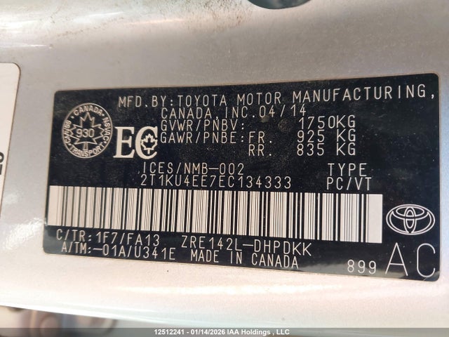 Toyota Matrix Wagon 2014 2T1KU4EE7EC134333 Image 9