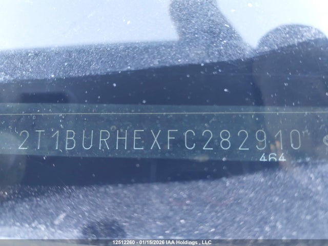 2T1BURHEXFC282910 Toyota COROLLA LE