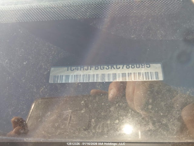 1C4RJFBG3KC788095 Jeep Grand Cherokee Limited