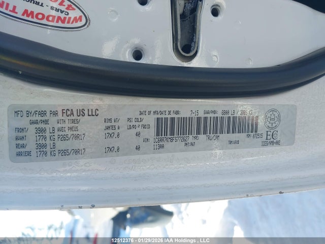 1C6RR7KM8FS772627 RAM 1500 St