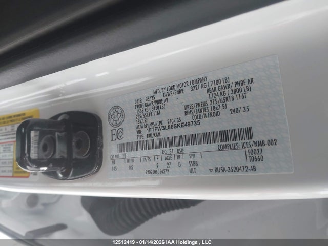 1FTFW3L86SKE49735 Ford F150 Xlt