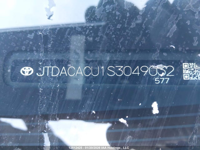 JTDACACU1S3049032 Toyota Prius