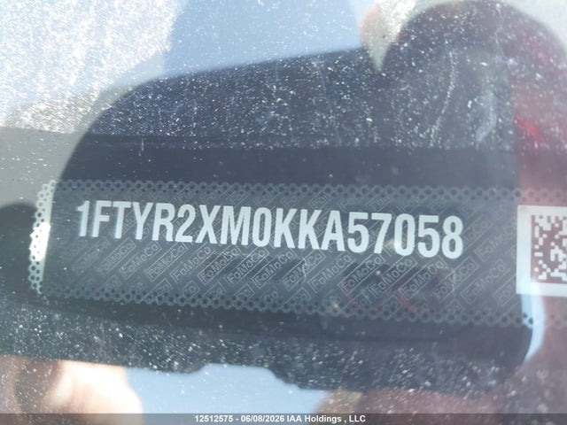 Продажа на аукционе авто 2019 Ford Transit T-250, vin: 1FTYR2XM0KKA57058, номер лота: 12512575