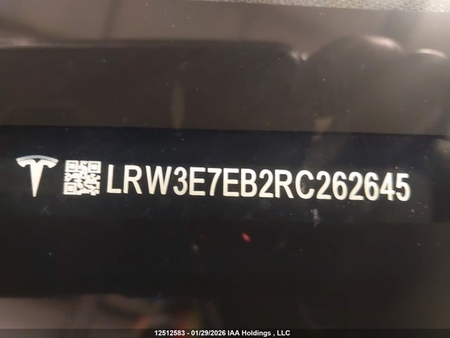 LRW3E7EB2RC262645 Tesla MODEL 3