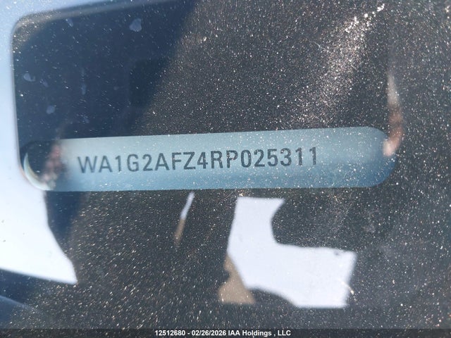 WA1G2AFZ4RP025311 Audi Q4 E-TRON