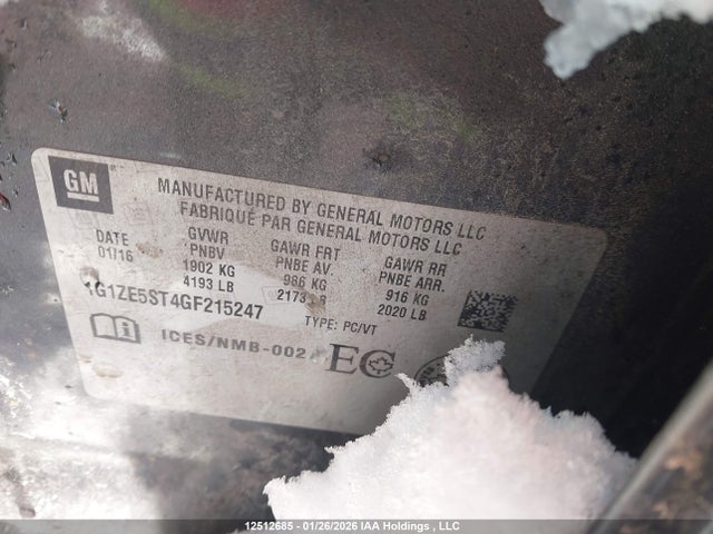 1G1ZE5ST4GF215247 Chevrolet Malibu