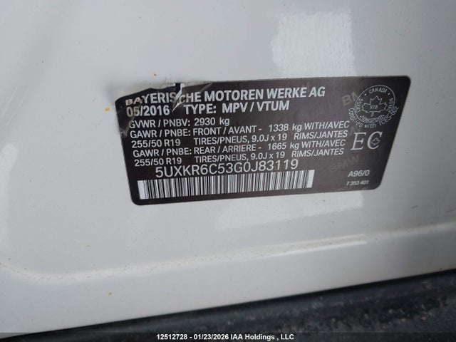 5UXKR6C53G0J83119 BMW X5 Xdrive50i