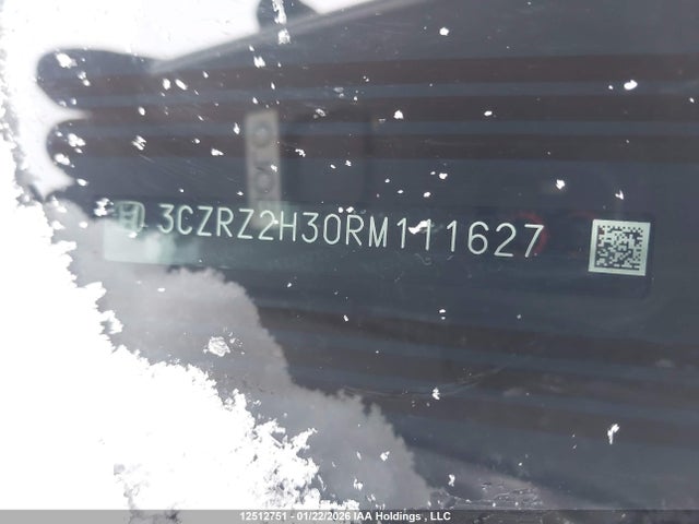 2024 Honda Hr-v მანქანა იყიდება აუქციონზე, vin: 3CZRZ2H30RM111627, აუქციონის ნომერი: 12512751
