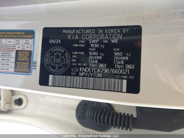 KNDETCA79R7660021 KIA Seltos Sx